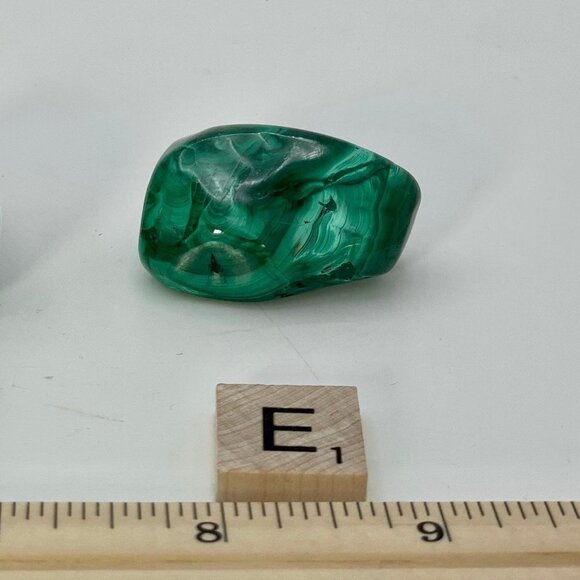 Malachite, Polished, Tumbled Stone, AAA Quality, From The Congo, 1 Per Order - Picture 9 of 10